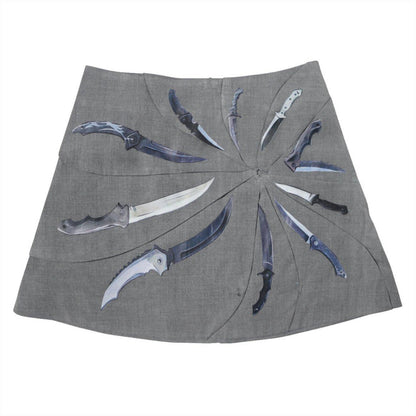 drowning knife a-line skirt