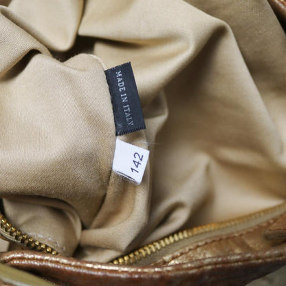 Miu Miu metallic distressed leather hobo bag