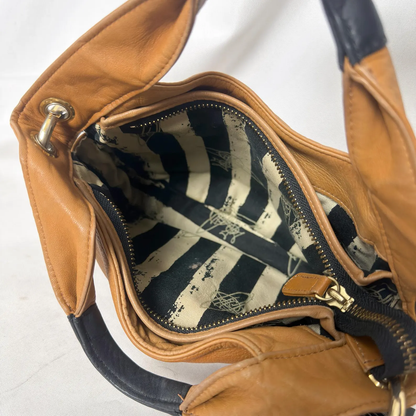 Vivienne Westwood embossed orb leather bag