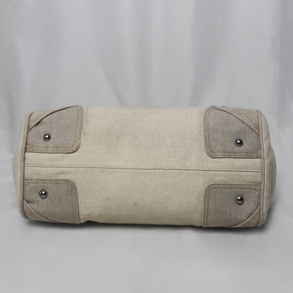 Prada canvas frame bowling bag
