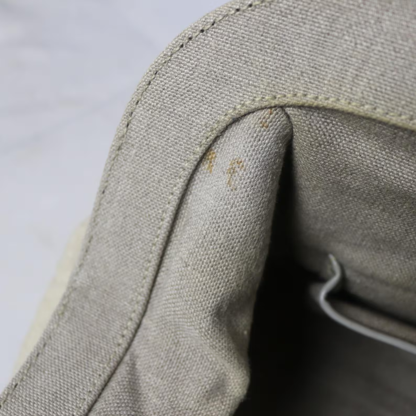 Prada canvas frame bowling bag