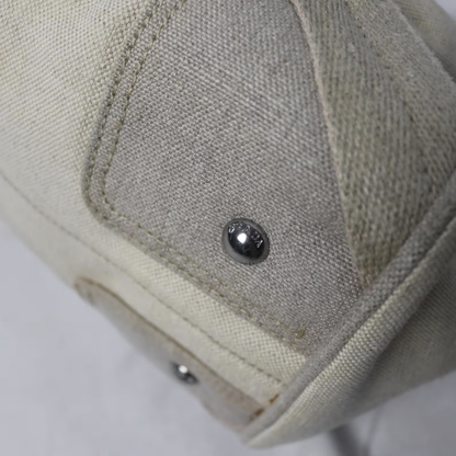 Prada canvas frame bowling bag