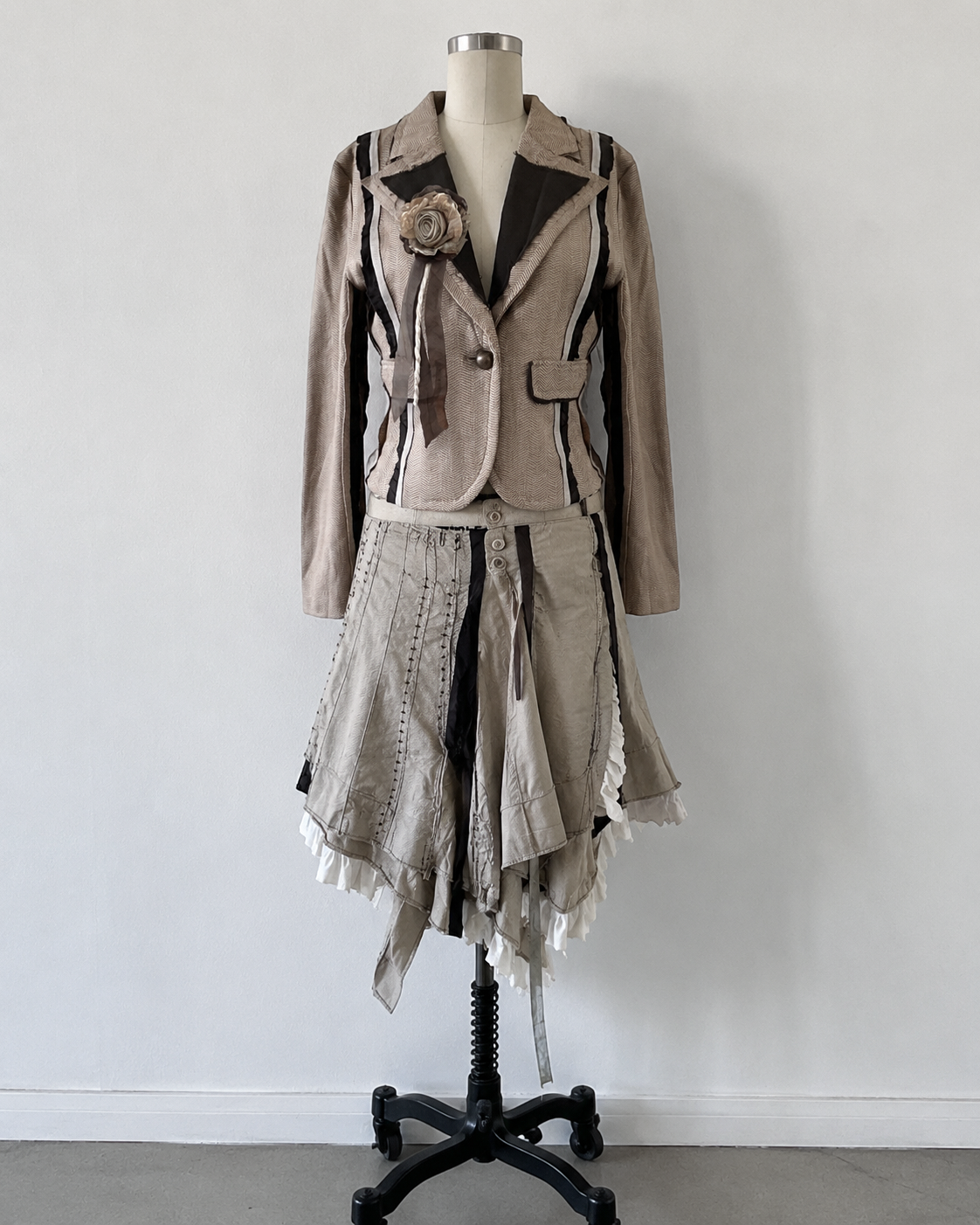 Japanese label paneled blazer jacket - Size S